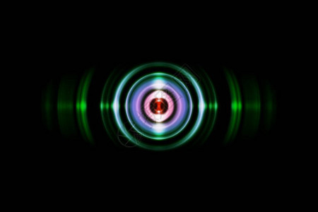摘要红色环有声波震动绿光技术图片