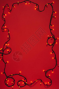 红色上隔绝的圣诞节背景图片