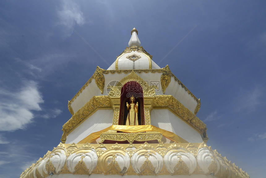 大寺庙或ChediPhraMahaChaiMongkhon位于泰国东北部Isan地区乌汶府西北部的ProvinzRoiEt附近高清图片下载 ...