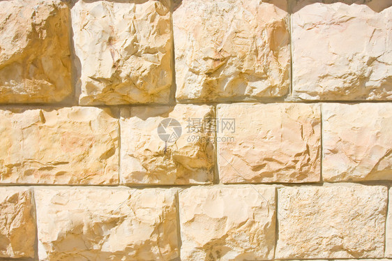 粉色沙石砖墙图片