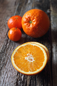 柑橘类水果大橘子和橘子背景图片