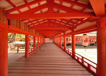 日本宫岛的严岛神社图片