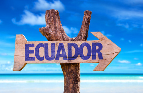 厄瓜多尔有海滩背图片