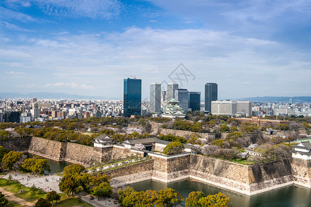 日本的大阪城公园图片