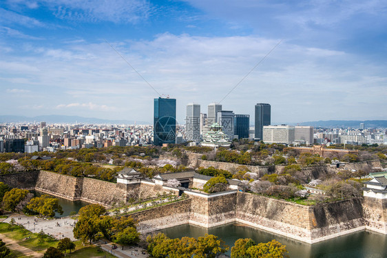 日本的大阪城公园图片
