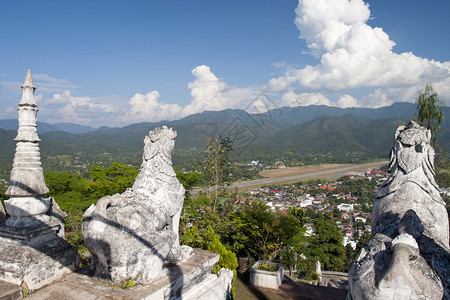 在泰国DoiKongMuTemple多背景图片