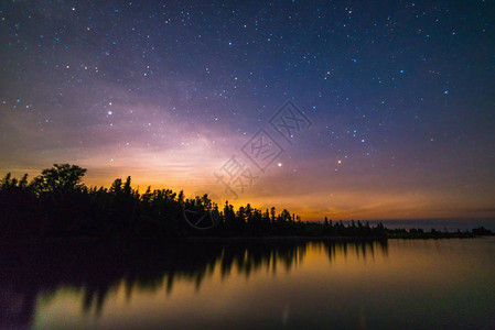 星空北京唯美的夜景星空星星插画