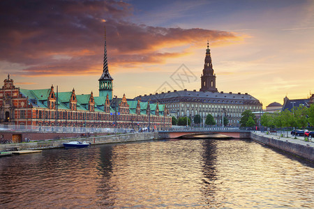 哥本哈根的景象丹麦在图片