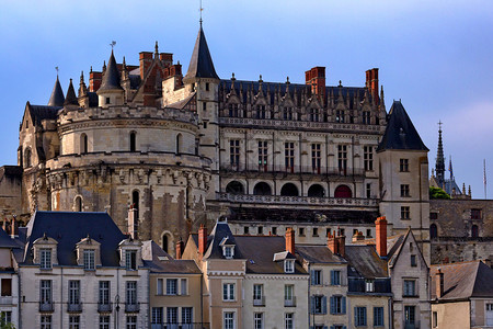 法国昂布瓦斯城堡的特写风景摄影图片