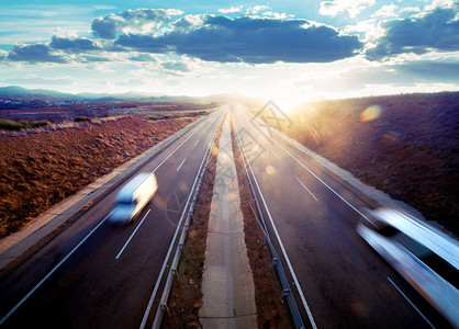 公路运输道路商品背景