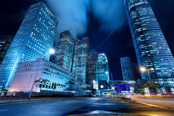 香港之夜这个城市图片