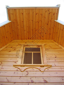 木墙上的窗户俄罗斯传统的木建筑底图片