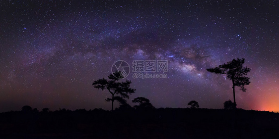 唯美的夜景星空星星图片