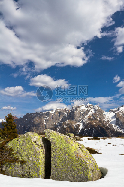 意大利阿尔卑斯山Dolomite山意大利的unesco自然世图片