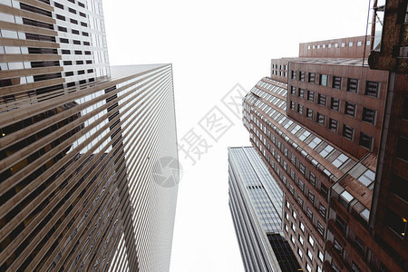 摩天大楼和纽约城市清空天图片