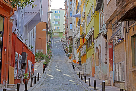 旧街道没有土耳其伊斯坦布尔的伊斯坦图片