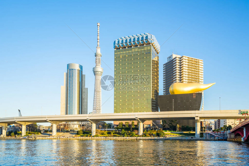 日本东京的苏米达河建有里图片