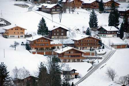 瑞士城镇Grindelw图片
