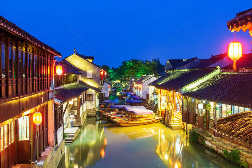 周庄是苏州地区著名的水乡高清图片下载-正版图片502653342-摄图网