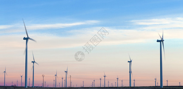 可再生能源风电场风力发电机图片