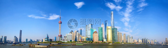 上海天际线全景图片