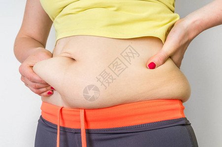 腹部肥胖的超重女身体超图片