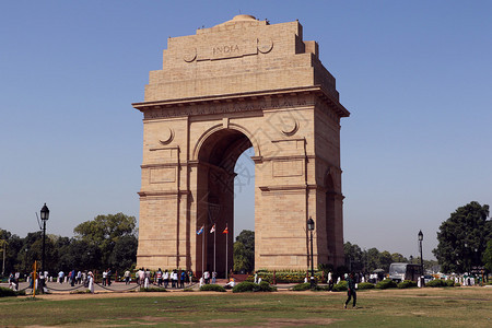 印度门无疑是德里最受欢迎的景点之一印度门是为了纪念第一次世界大战中为英军而战的70000名印度士兵而建背景图片