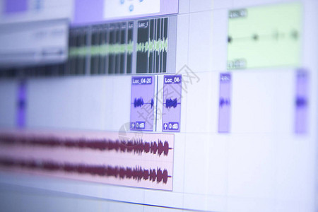 录音乐声响和语音工作室数码混合台控制图片