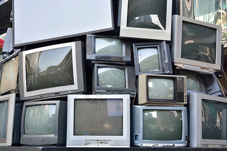 CRT显示电视或电视图片