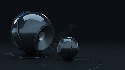 球形扬声器3D图片
