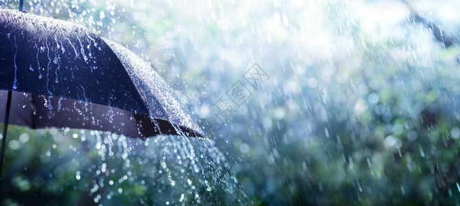 雨伞天气概念图片