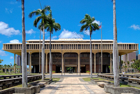 夏威夷州议会大厦是美国夏威夷州的官方州议会大厦或国会大厦图片