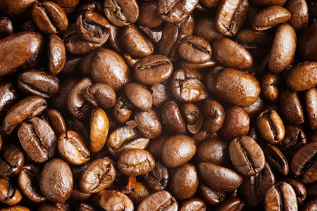 咖啡豆宏观背景图片