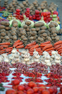 东帝汶东部Lospalos村东南亚海洋蔬菜市场图片