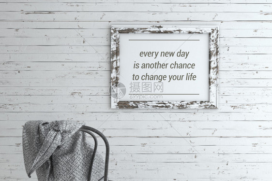 图片框的灵感引号每一新天都是改变你生活图片