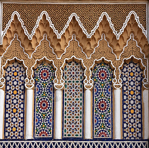 摩洛哥非斯的皇宫背景图片