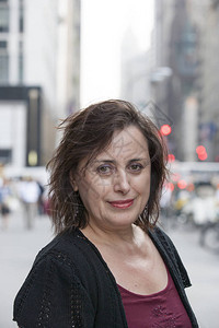 纽约市女人的肖像图片