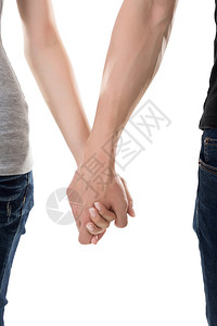男人和女人握手背景图片