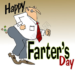 这个插图描绘了一段关于快乐父亲日的歌词剧背景图片