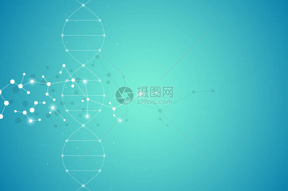 DNA螺旋式系统科学和技图片