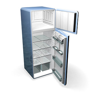 冰箱的3D渲染背景图片