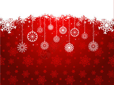 Grunge风格圣诞背景与雪花背景图片