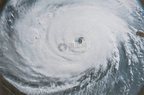 史塔克和佛罗伦萨飓风的清醒景象由美国航天图片