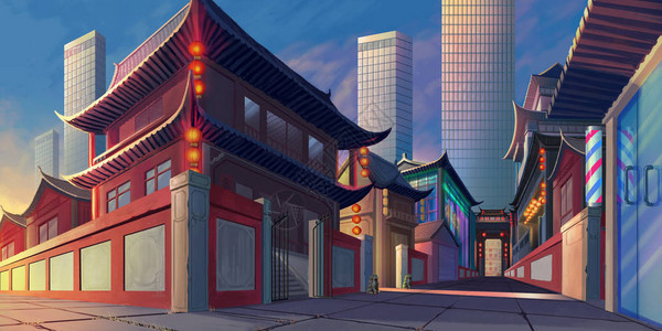 河南焦作洛阳街现实城市地区绘画系列设计图片