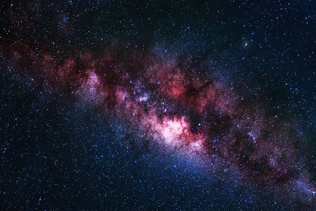 星系在夜空背景上有恒星的乳状星系图片