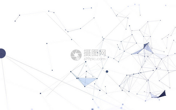 带有连接线的抽象数字图片