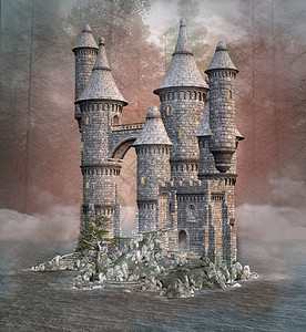幻想的魔法城堡图片