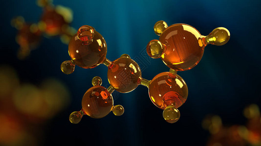 3d玻璃分子模型石油分子结构模型马达油或天然气概图片