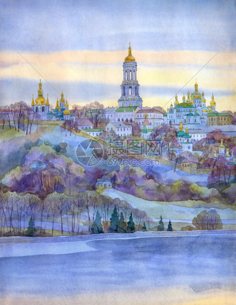 基辅佩乔尔斯克修道院著名的中世纪建筑图片
