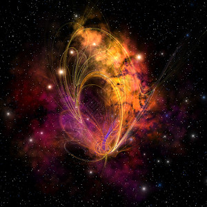 球状星团是一系列恒星的球体集合它们将银岩核心作为卫星图片
